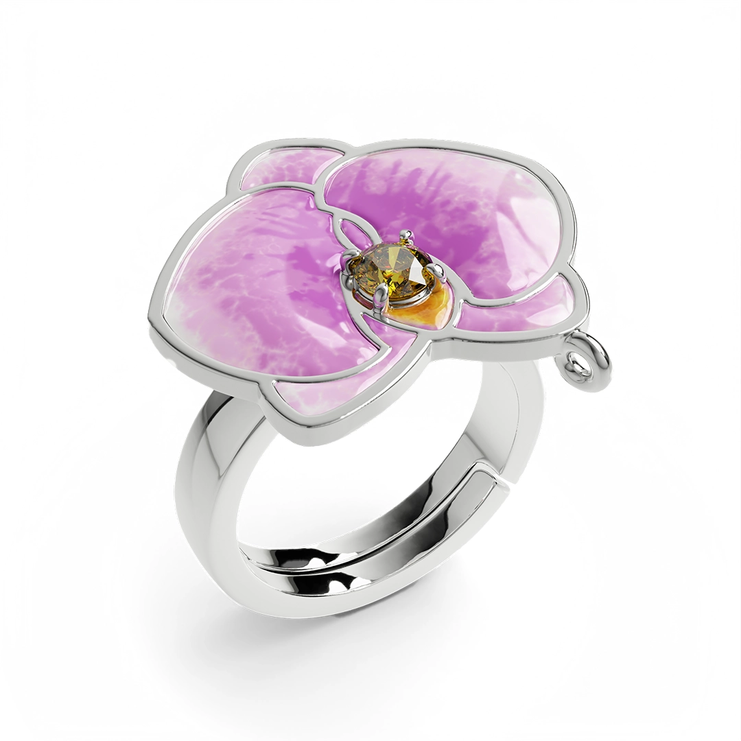 Anello Orchidea raffinatezza ed eleganza Tailor Jewels