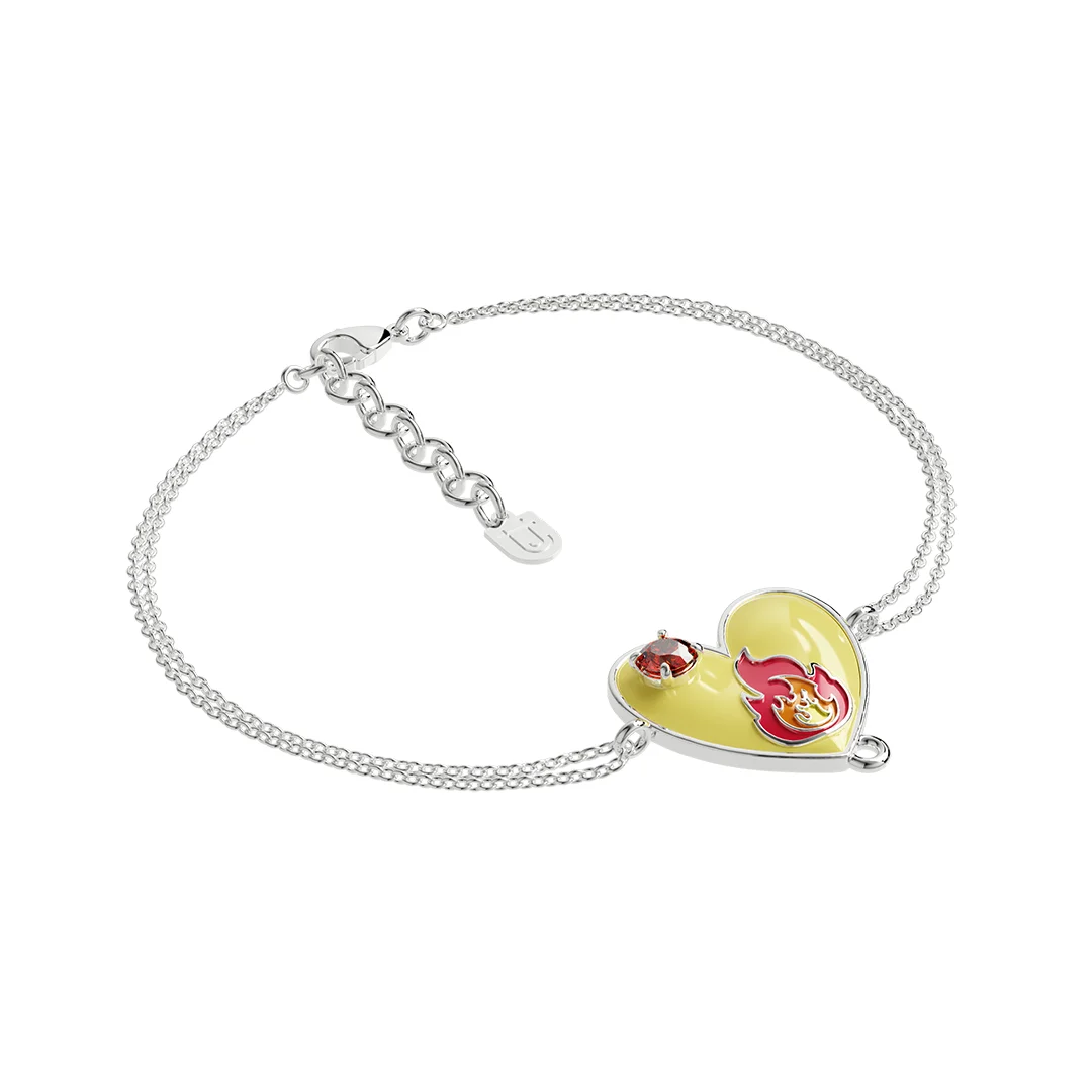 Bracciale Con Urna A Forma Di Cuore Per Ceneri – Ricordo Per Donna E Ragazza – Regolabile 17-26 Cm – In Acciaio Inox 316L